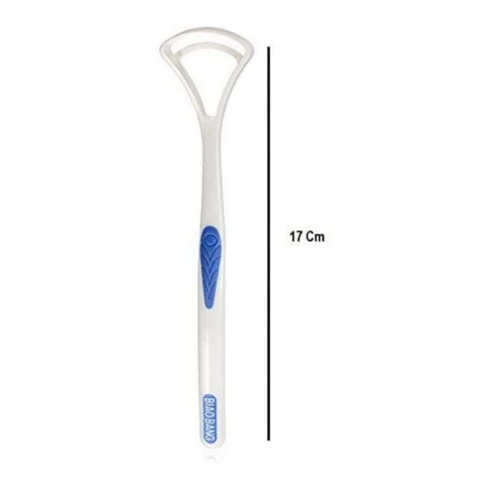Pack Of 3_Double Edged Plastic Tongue Cleaner (Color: Assorted )