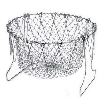 Foldable Chef Basket €“ Multi-Function Strainer And Steamer (Color: Assorted )