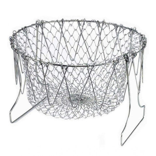 Foldable Chef Basket €“ Multi-Function Strainer And Steamer (Color: Assorted )