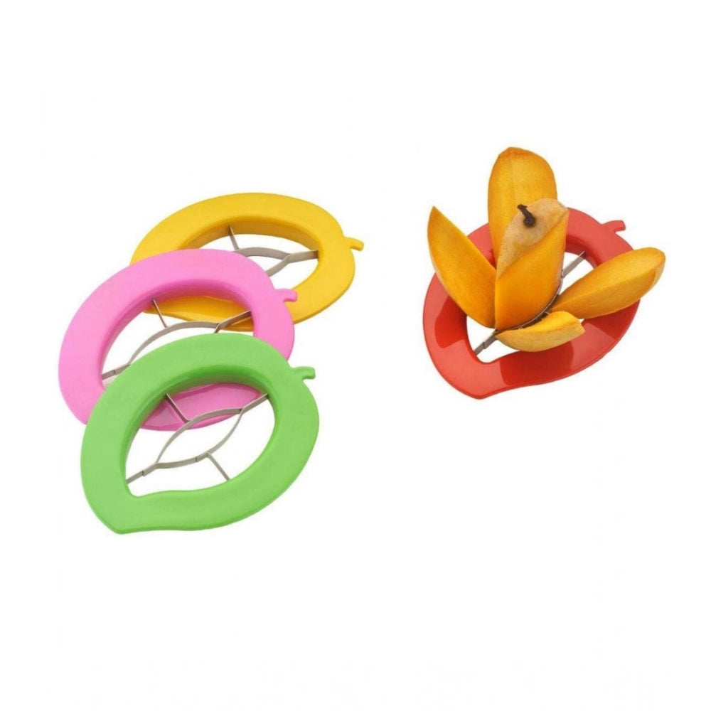 Pack of 5_Mango Cutter And Slicer Tool €“ with Stainless Steel Blades (Color: Assorted )