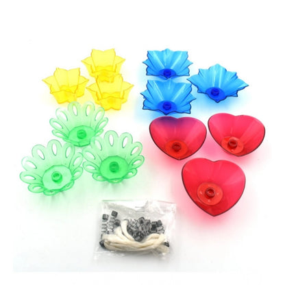 Pack Of 2_Floral Diya Set €“ Multi-Color Tea Light Holders Set of 12 (Color: Assorted )