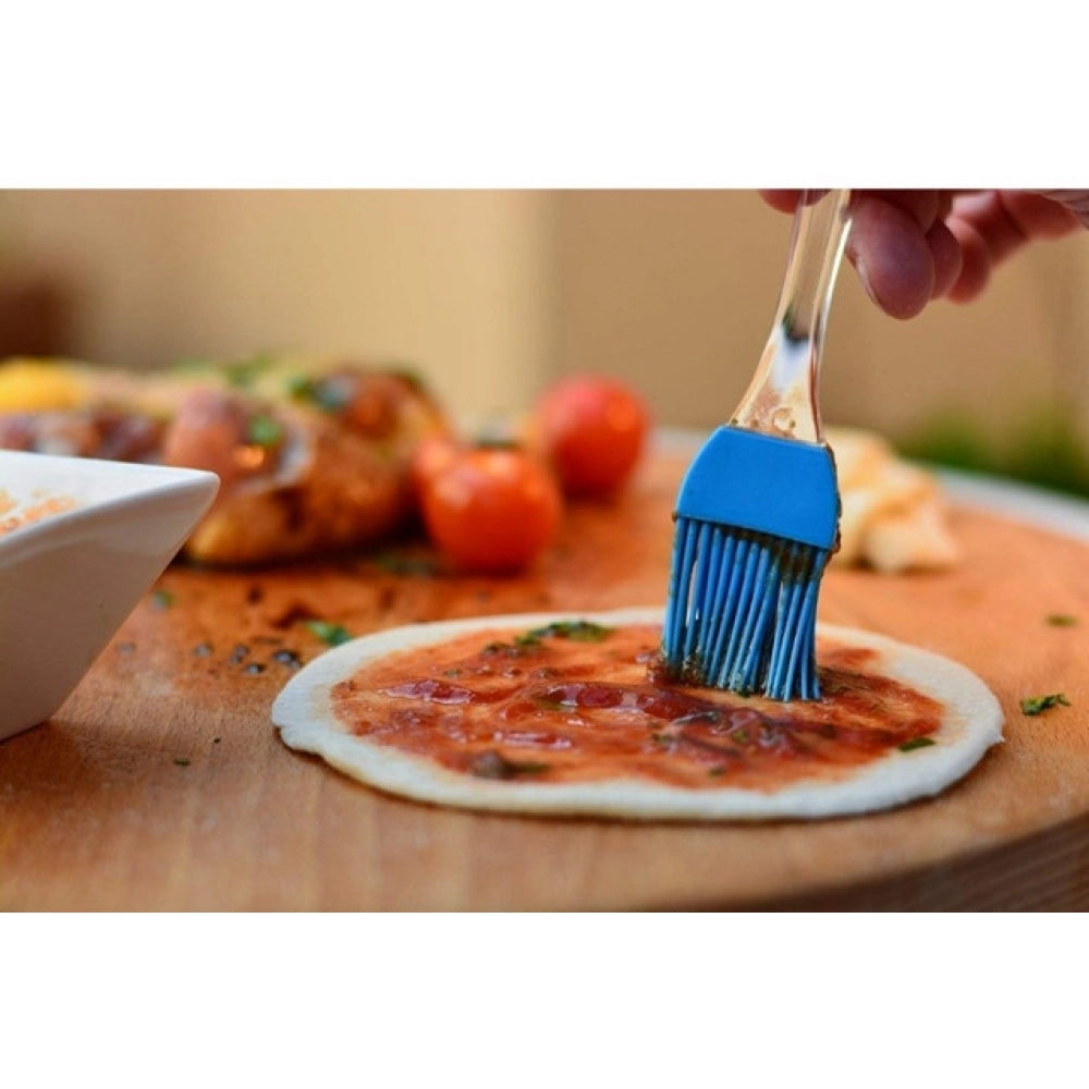 Pack Of 10_Silicone Oil Brush €“ Heat Resistant Cooking And Baking Basting Brush (Color: Assorted )
