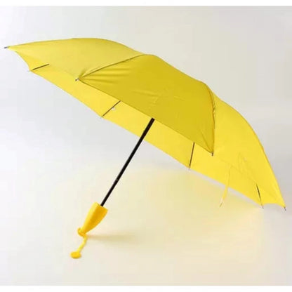 Banana Umbrella €“ Compact Foldable Umbrella with Banana-Shaped Case (Color: Assorted )