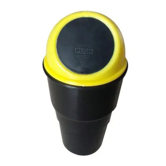 Pack of 3_Mini Car Trash Bin €“ Portable Vehicle Garbage Containers (Color: Black)