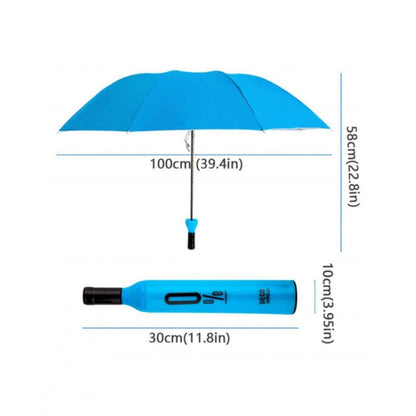 Bottle-Shaped Umbrella €“ Compact Foldable Rain Protection (Color: Assorted )