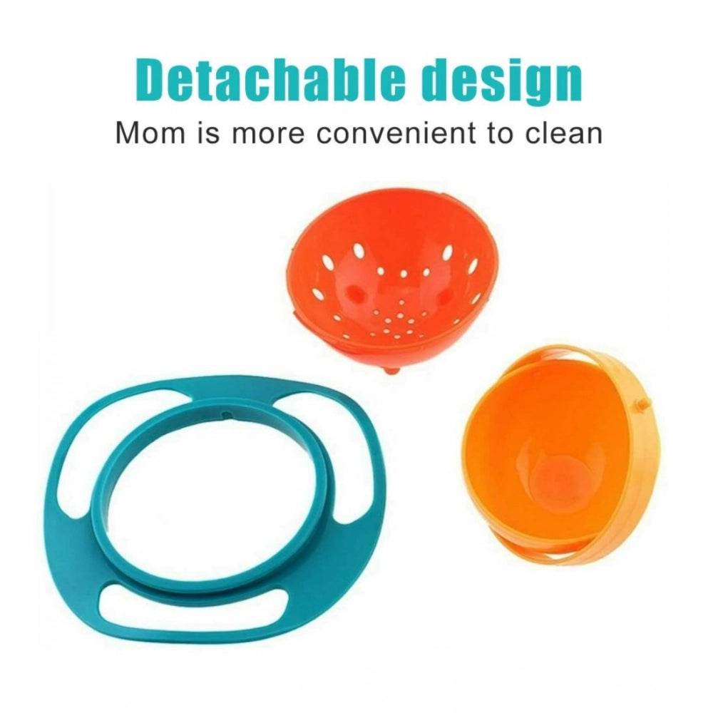 Pack Of 2_Gyro Bowl €“ Spill-Proof Rotating Fun Bowl for Kids (Color: Assorted )