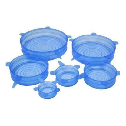 Pack Of 2_Silicone Lids €“ Reusable Stretchable Covers for Bowls And Containers (Color: Assorted )