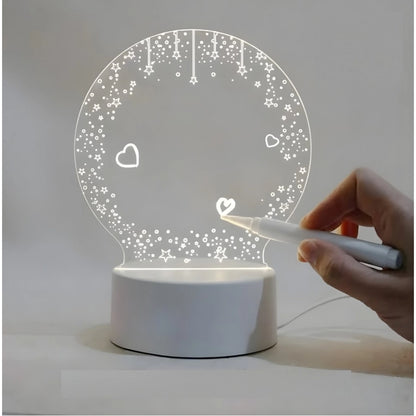 Glass 3D Illusion LED Creative Visualization Lamp