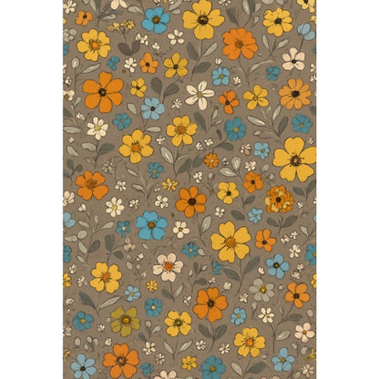 Microfiber Floral Printed Single Bedsheet with 1 Pillow Cover (Multicolor)
