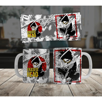 Anime Erased Head Ceramic Printed Coffee Mug (White)