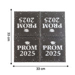 Close-up showing thickness and texture of Prom 2025 party napkins