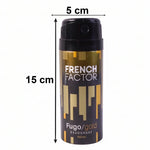 French Factor deodorant spray in stylish packaging