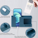 Compact mobile phone and remote control wall storage holder