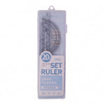 Ruler set in white background, showing size and transparency
