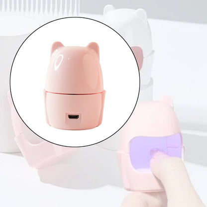 Mini Led Nail Dryer  Usb Rechargeable Nail Polish Curing Lamp (1 Pc)