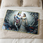 Divine Radha Krishna Wall Art Frame for spiritual ambiance
