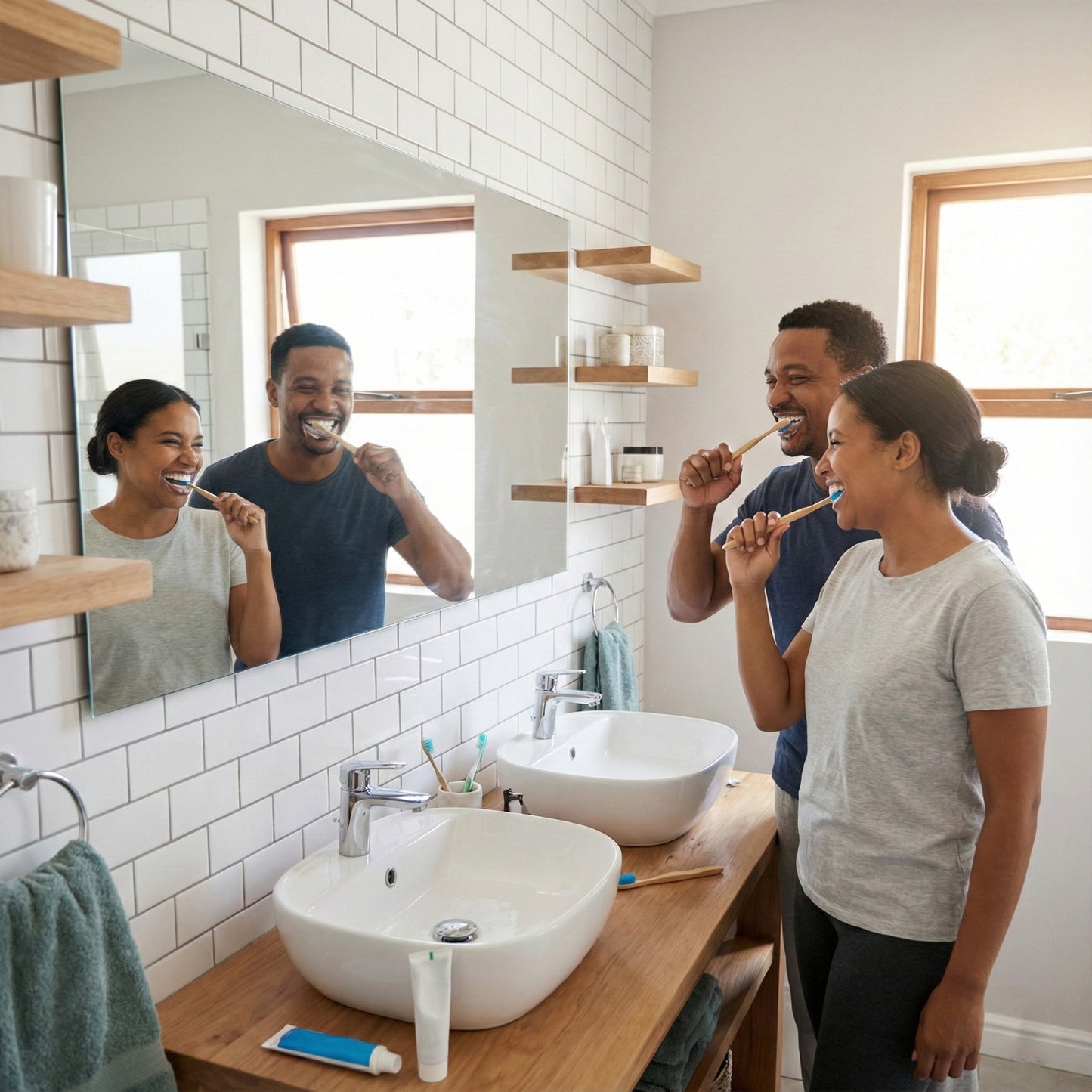 Eco-friendly Bamboo Toothbrush Twin Pack (12 Packets  24 Pieces)