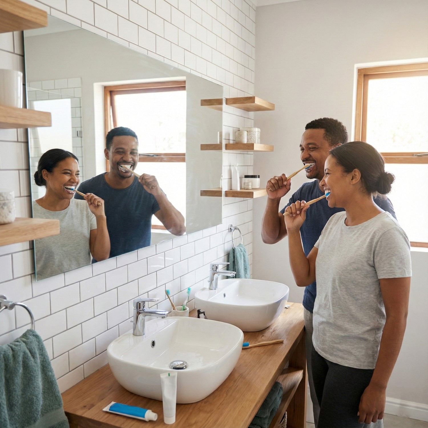 Eco-friendly Bamboo Toothbrush Twin Pack (12 Packets  24 Pieces)