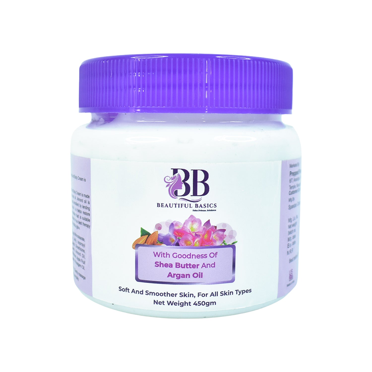 Beautiful Basics Shea Butter  Argan Oil Body Cream  450g