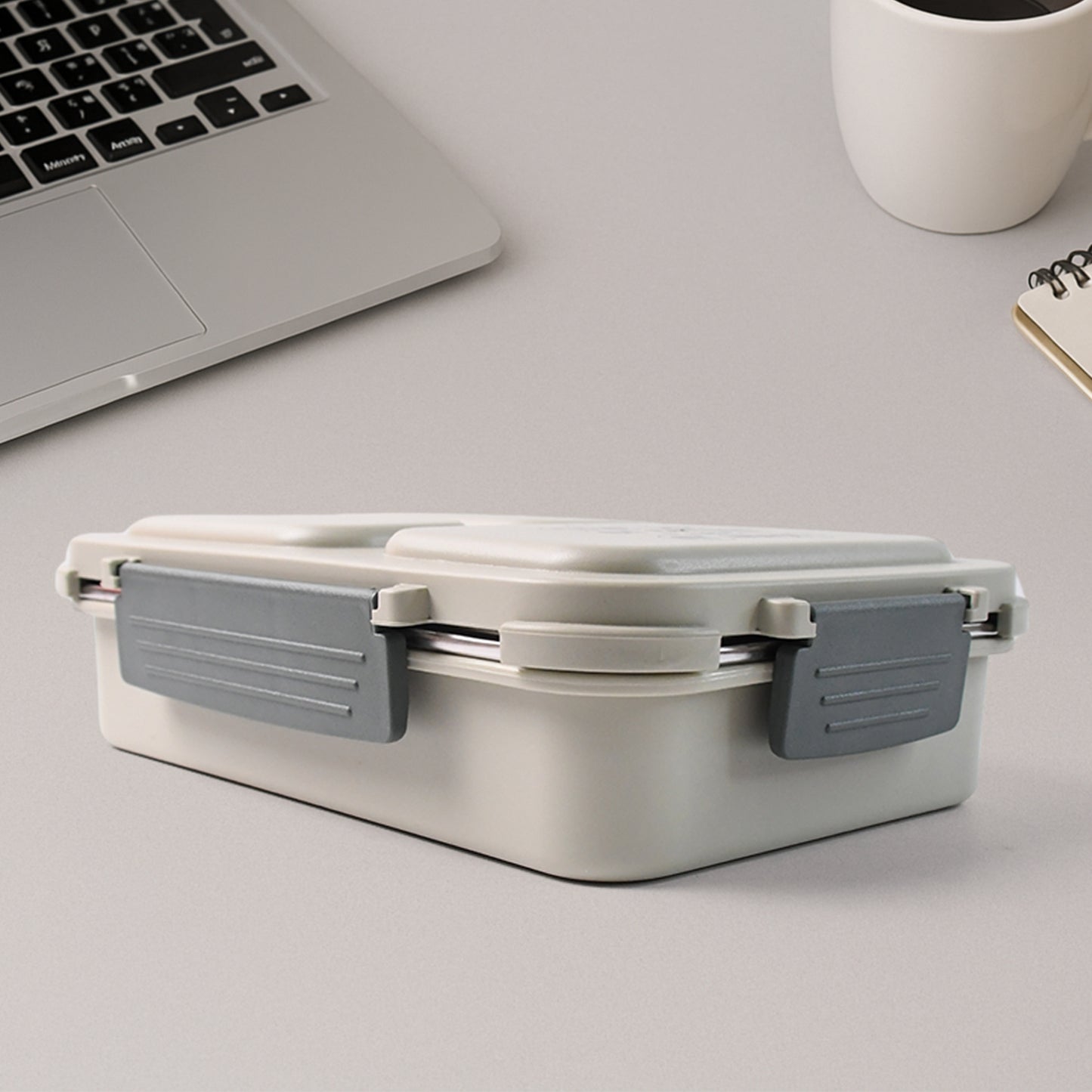 Lunch Box (200 Ml Each Container) With Attractive Stand - 4 Pcs