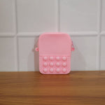 Small pop it handbag crossbody with fun bubble fidget surface