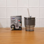 Elegant clear plastic tumbler on a modern table setting, ideal for any occasion.