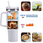 Durable insulated stainless steel tumbler for hot and cold beverages