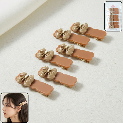 Elegant Bow Design Premium Fashion Hair Clips (6 Pc)