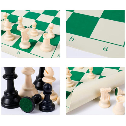 Big Premium Portable Chess Set Plastic Chess Pieces (1 Set)