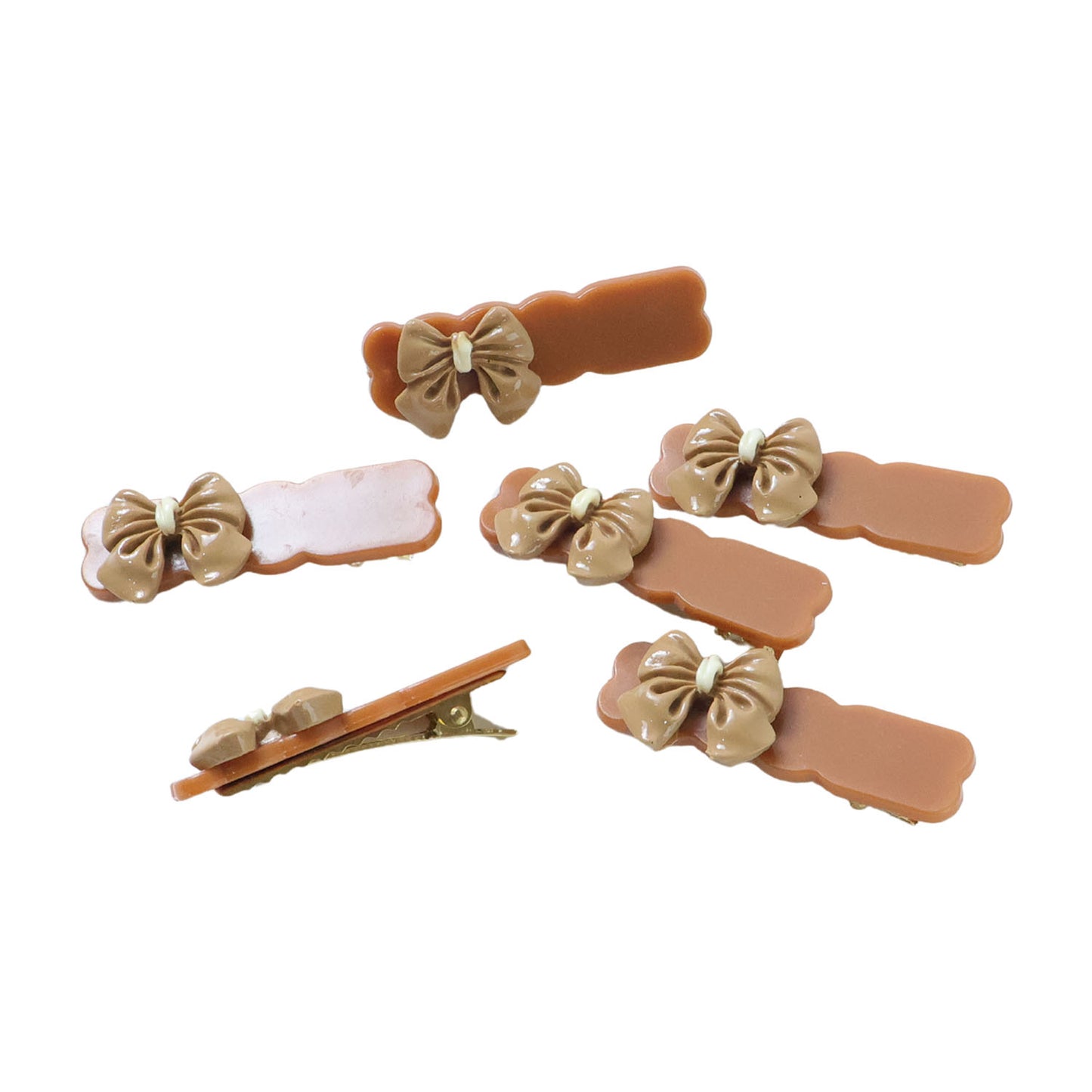 Elegant Bow Design Premium Fashion Hair Clips (6 Pc)