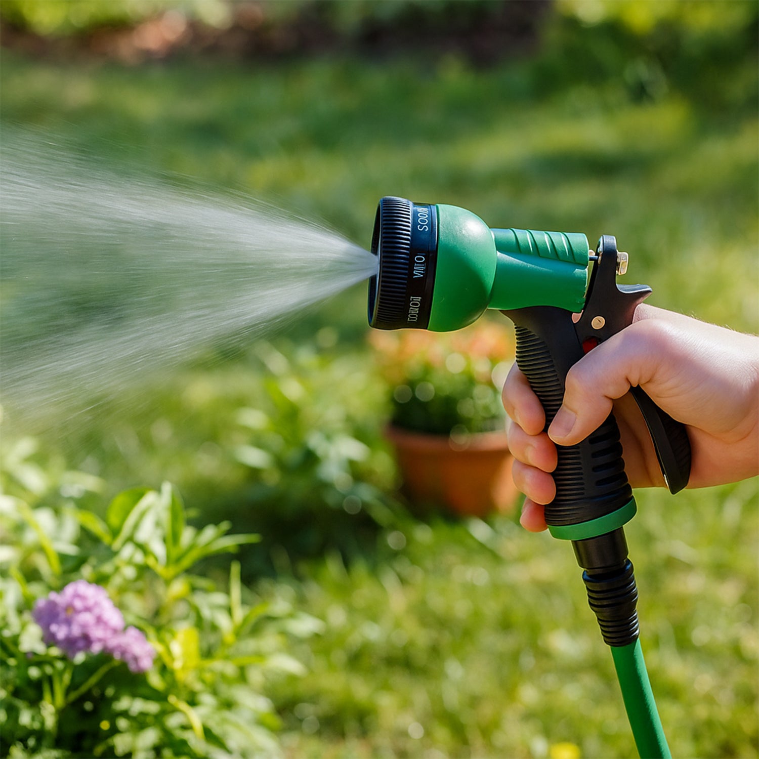 Multi-pattern Garden Hose Spray Nozzle (1 Pc)