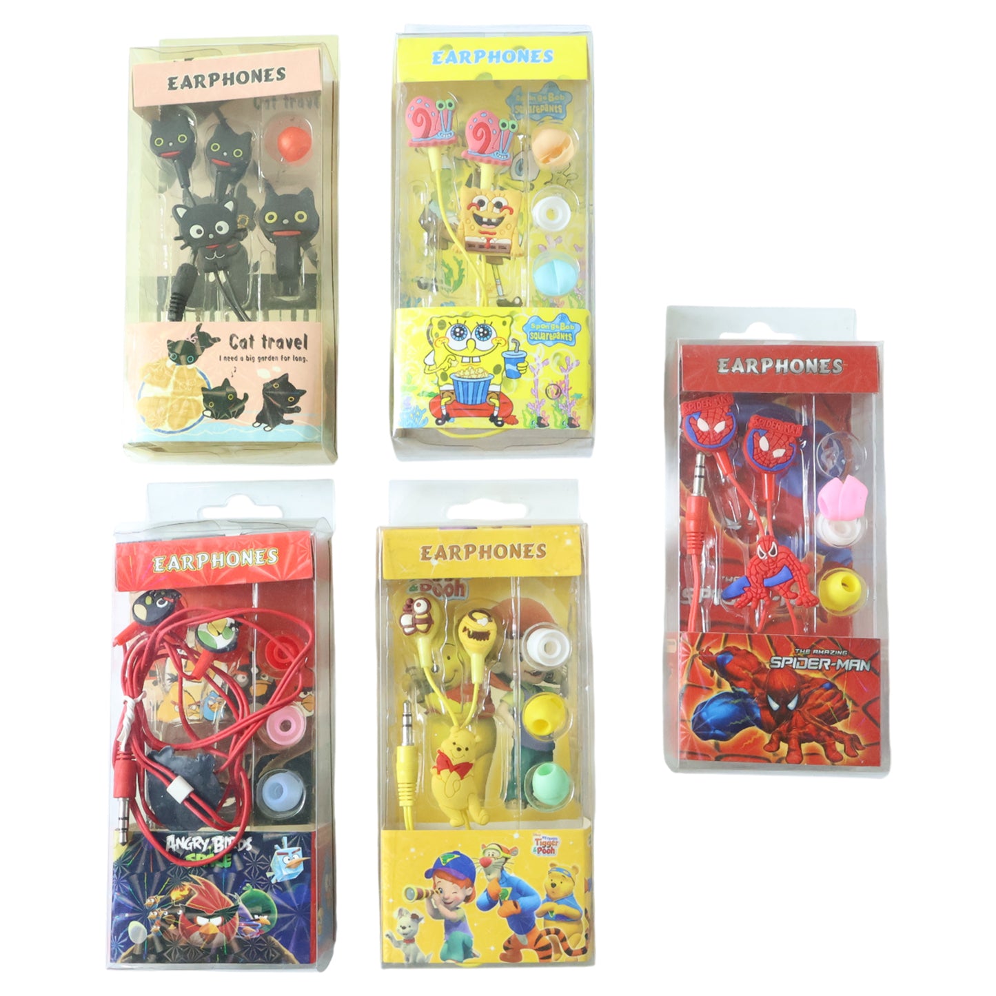 Kids Cartoon-themed Wired Earphones (1 Pc)