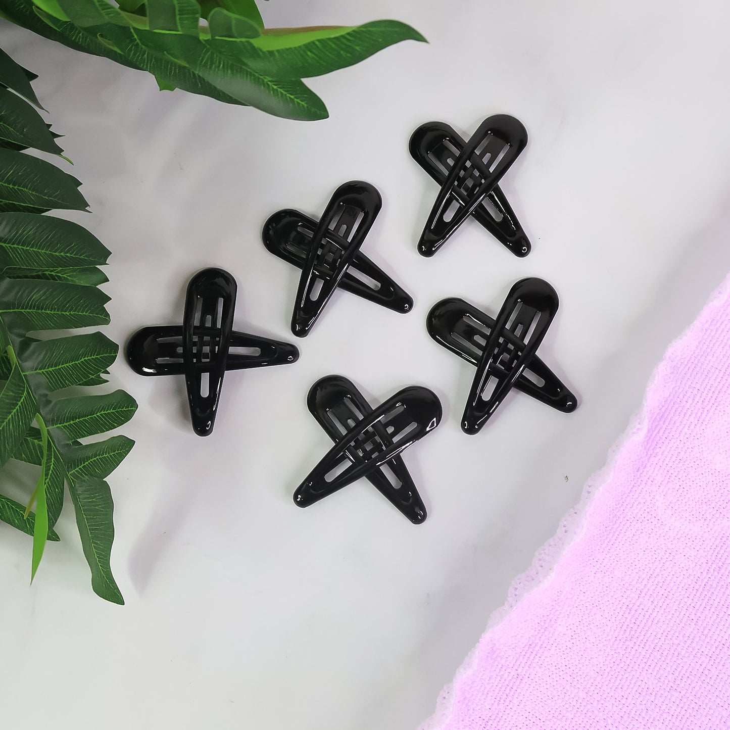 Metal Hair Clips Set (10 Pcs Set)