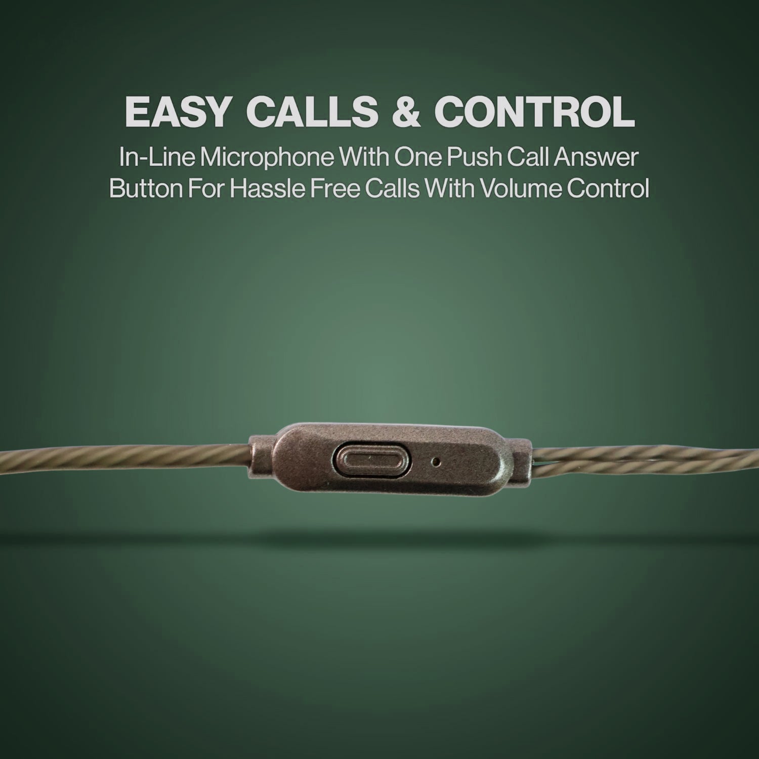 Premium Wired Earphones With Mic - (1 Pc)