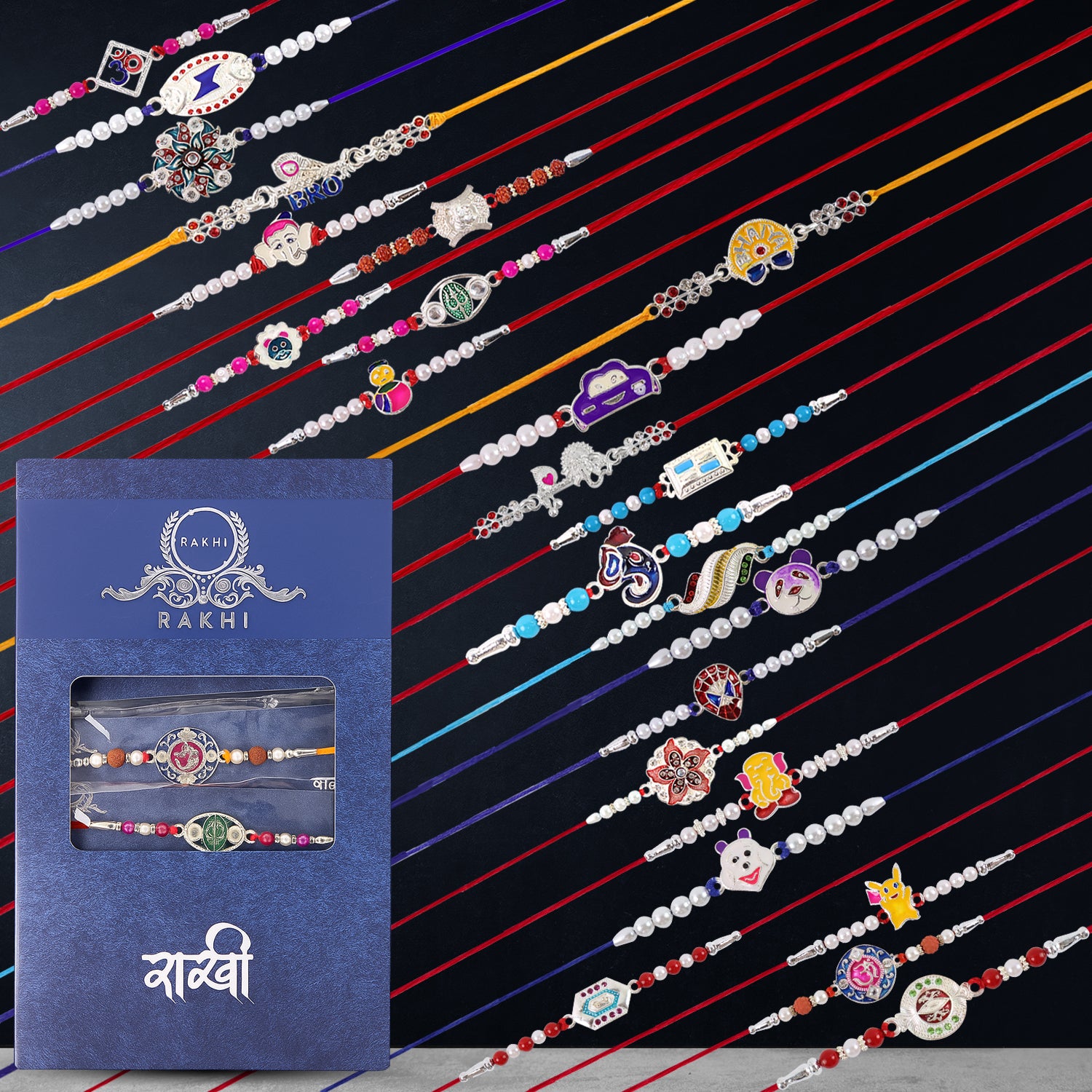 Premium Designer Rakhi Gift Box  Traditional  Trendy Collection