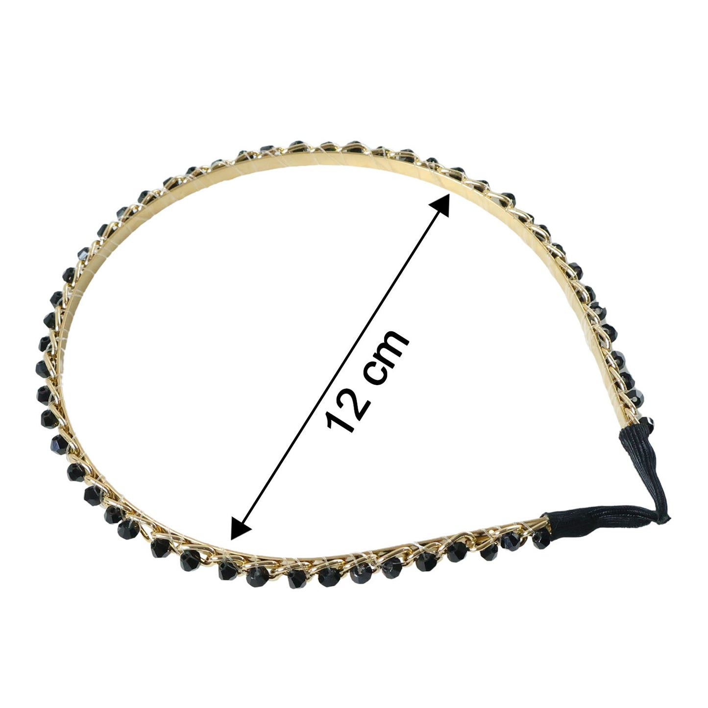 Elegant Gold Finish Decorative Hair Band (1 Pc)