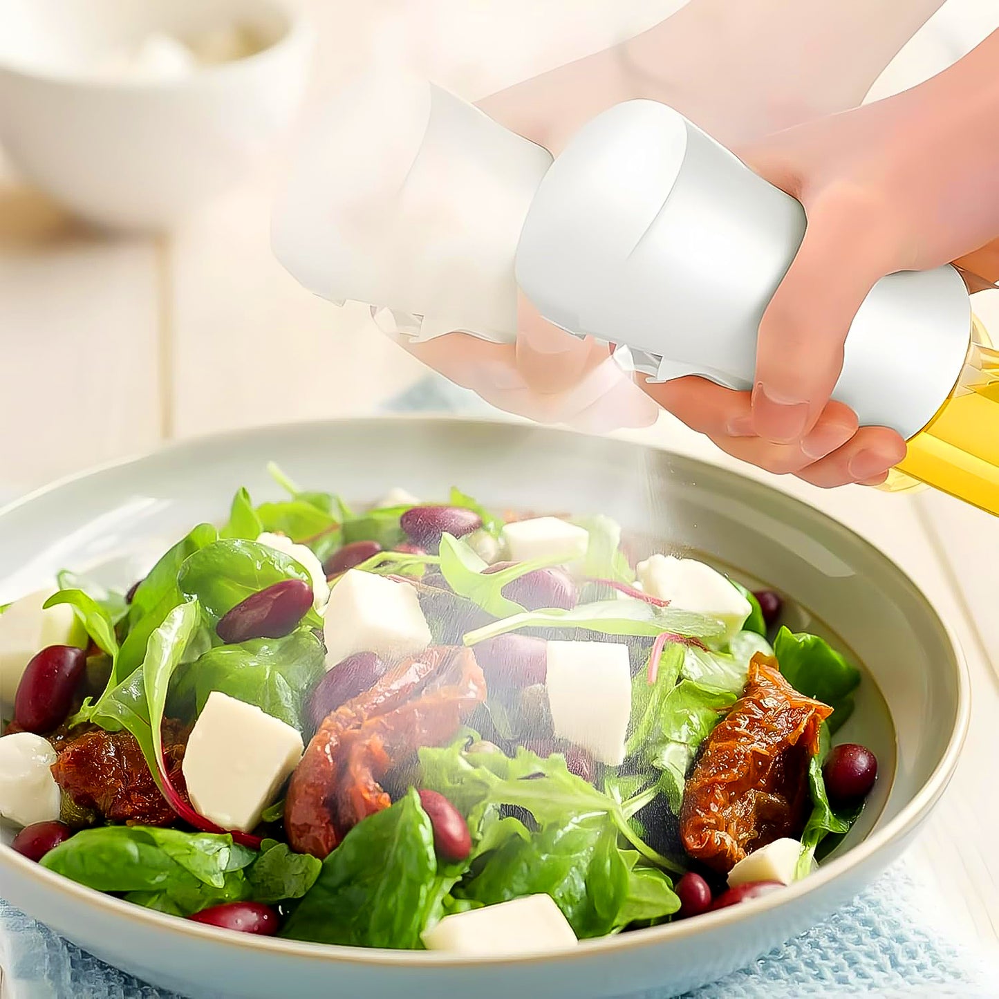 Glass Oil Spray Bottle - Versatile Kitchen Gadgets (250 Ml Approx  With White Box)