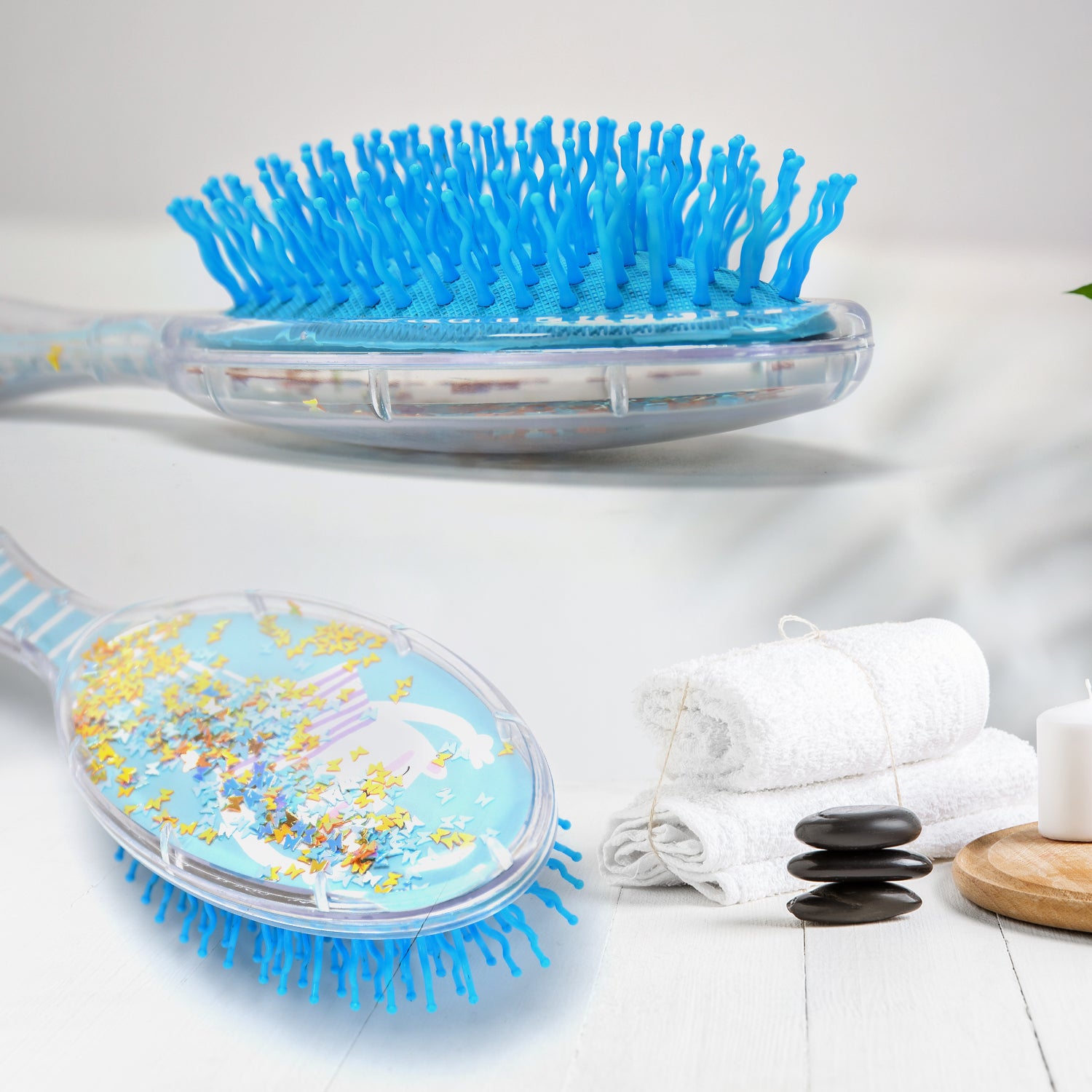 6472 Hair Brush For Kids Detangling Anti-static Soft Massage For Braids Curly Straight Long Or Short Wet Or Dry Hair (Multi-design)