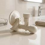 Durable plastic construction of wall-mounted liquid soap dispenser