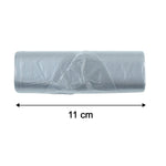 Size illustration of garbage bags for waste bins