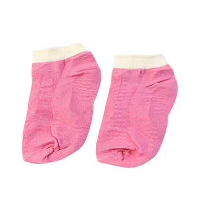 Pink  White Soft Ankle Socks For Kids (1 Pair)