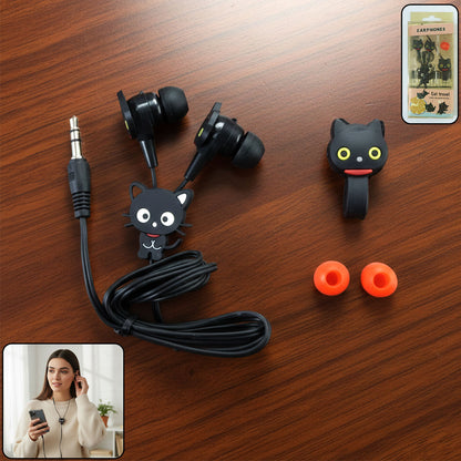 Cute Cartoon Style Wired In-ear Earphones (1 Set)