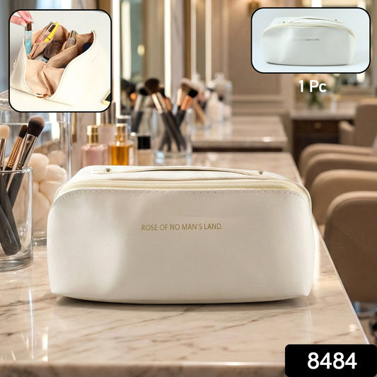 Travel Makeup  Toiletry Organizer Pouch With Zipper  Handle (1 Pc  Mix Color)