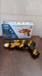 Battery operated space blaster toy with electronic shooting sounds