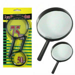 Worko dual-sided magnifying glass set with 75mm and 50mm real glass lenses.