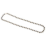 Stylish gold accented black bead chain necklace for ethnic wear