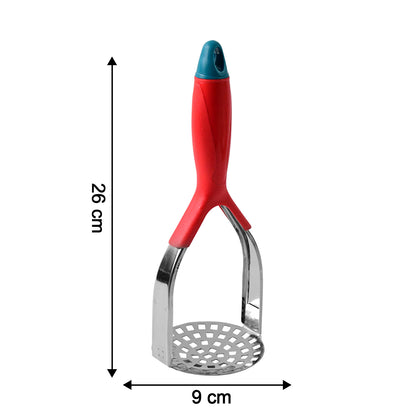 5493 Kitchen Food Masher Fruit Tool Masher Professional Masher Kitchen Tool Kitchen Masher With Comfortable Grip Heavy Duty Potato Masher Perfect For Bean Vegetable Fruits Masher (1 Pc)