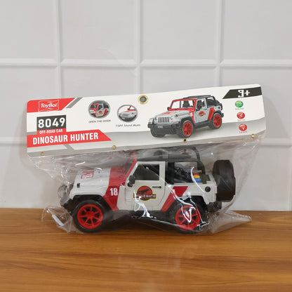 Kids Dinosaur Hunter Off-road Friction Powered Toy Jeep Car (1 Pc)
