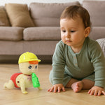 Realistic crawling baby toy designed to stimulate toddlers aged 3 and up