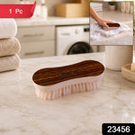 VeePee curved laundry brush SKU 23456 with wooden finish design